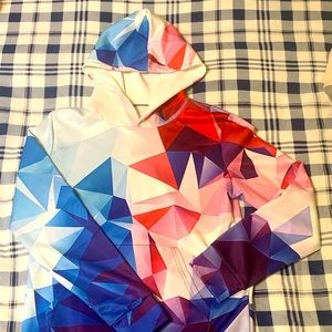 3-D fashion pattern unisex sweater